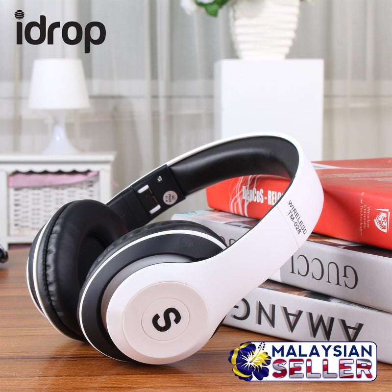 idrop TM-028 Wireless Bluetooth Headset Stereo/MP3/Headset