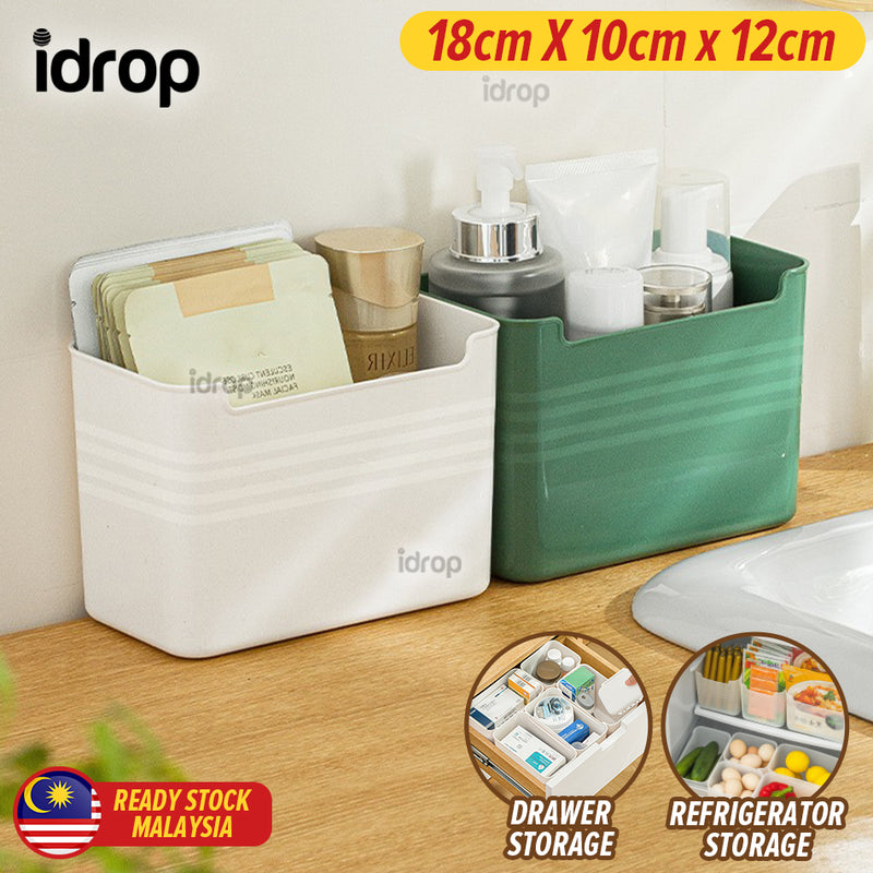 idrop Kitchen Drawer & Refrigerator Storage Box / Kotak Bekas Simpanan Barangan Peti Ais & Laci / 冰箱侧门收纳盒 [ 18CM x 10CM x 12CM ]