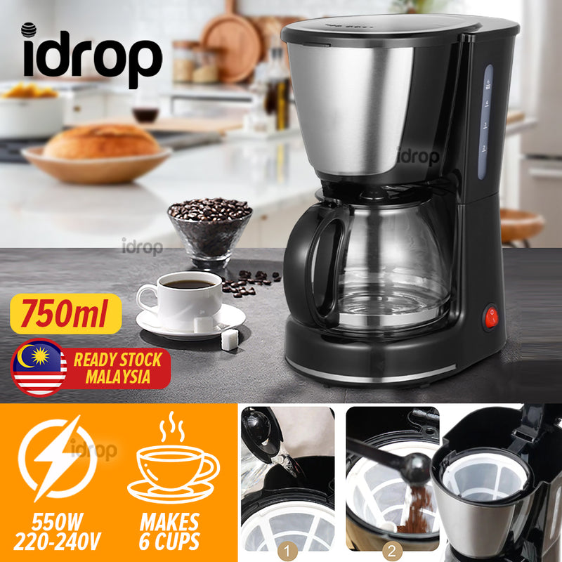 idrop [ 750ml ] Drip Coffee maker Machine / Mesin Pembancuh Kopi / 滴漏式咖啡机