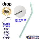 idrop GLASS STRAW - Bent Glassed Drinking Straw