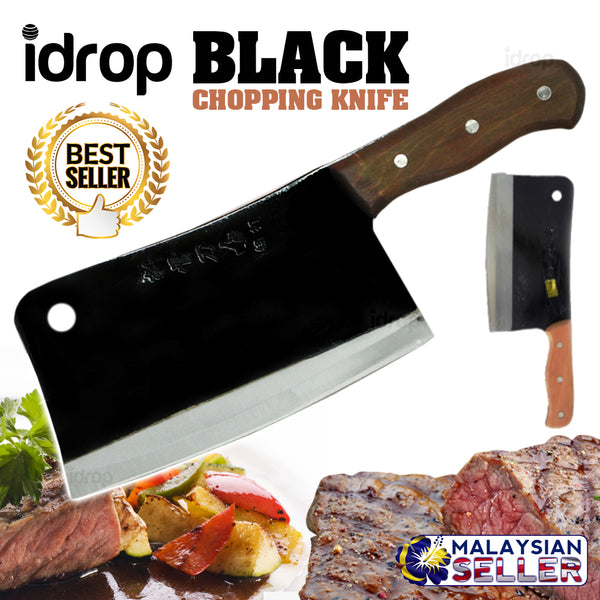 idrop PREMIUM BLACK BLADE Kitchen Chopping Knife