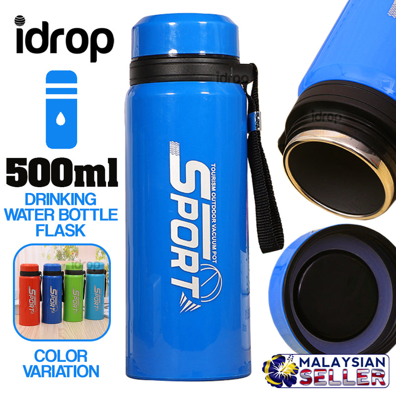 idrop 500ml Sport Drinking Water Bottle Flask