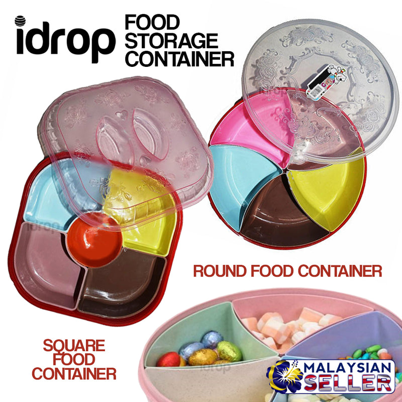 idrop Food Storage Assorted Container Box [ Round Square ]