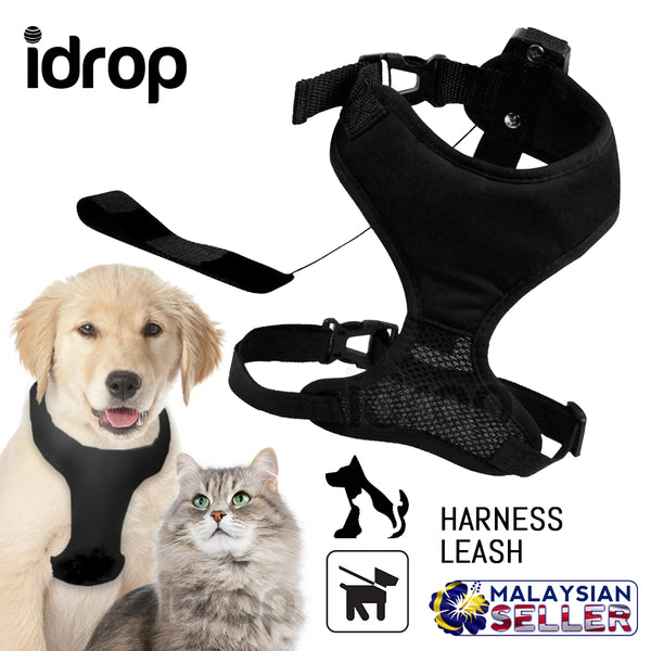 idrop PET HARNESS LEASH - Magnetic Retractable Animal Cat Dog Collar Leash