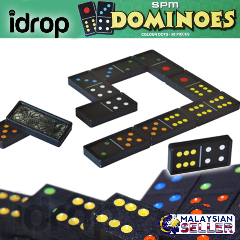idrop DOMINOES - 28pcs Colour Dots [ SPM GAMES ] SPM160