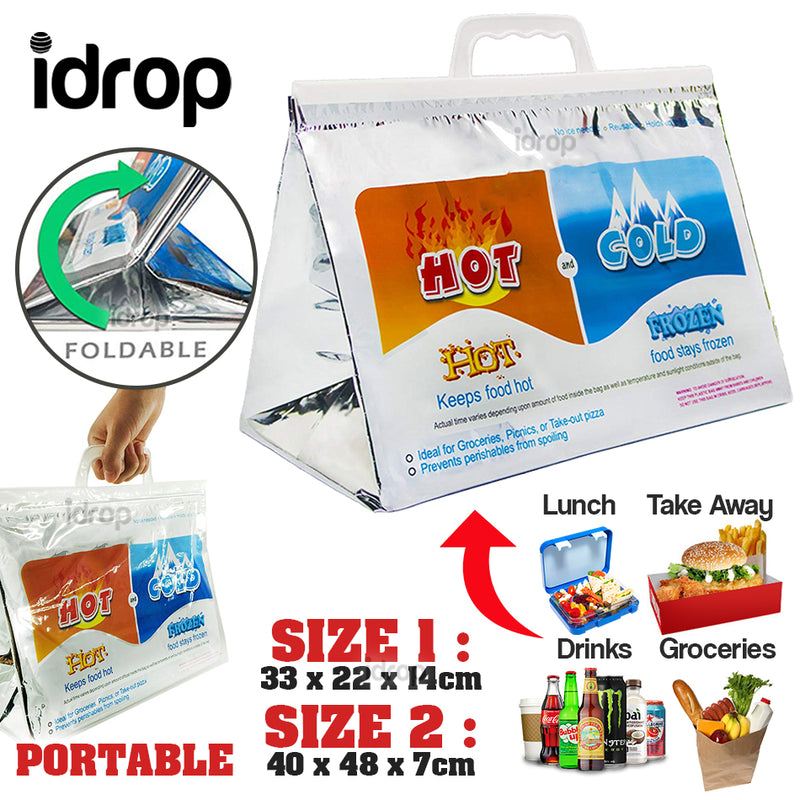 idrop Foldable Thermal Insulated Cold and Hot Food Storage Bag