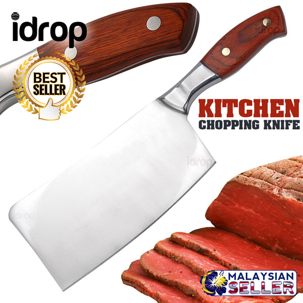 idrop CHEN Red Handle Kitchen Chopping Knife
