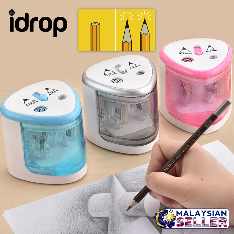 idrop Automatic Electric 2-Hole Compact Pencil Sharpener
