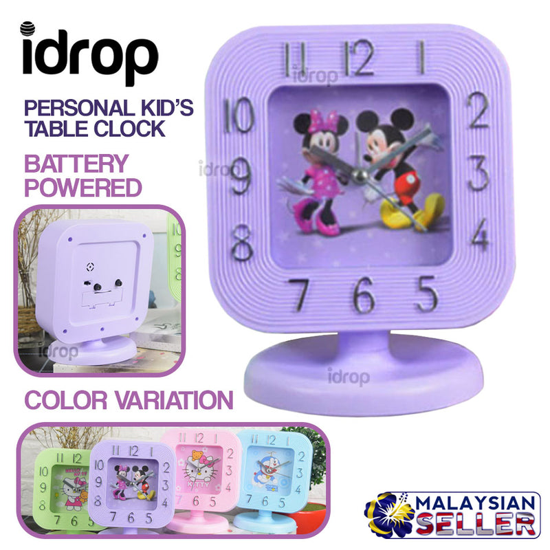 idrop Happy Personal Square Table Clock
