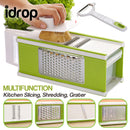 idrop Multifunction Kitchen 4 Sided Shredder Slicer Grater Box with Storage
