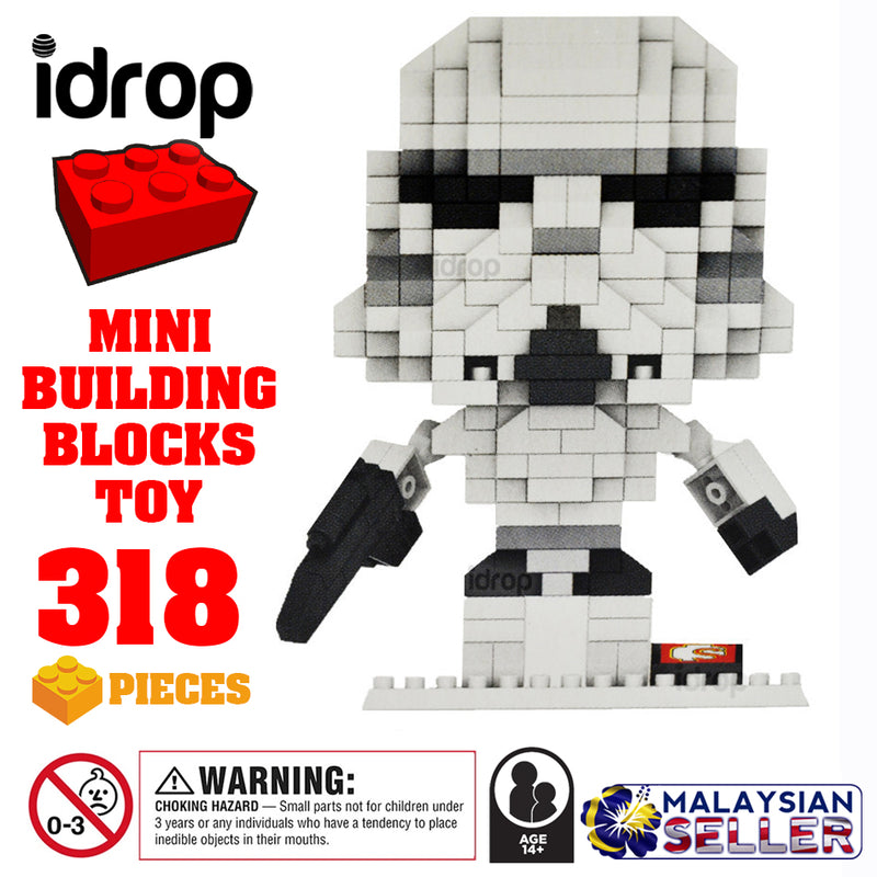 idrop [ Storm Trooper New Order ] ( 318 Pcs ) Mini Building Blocks Toy