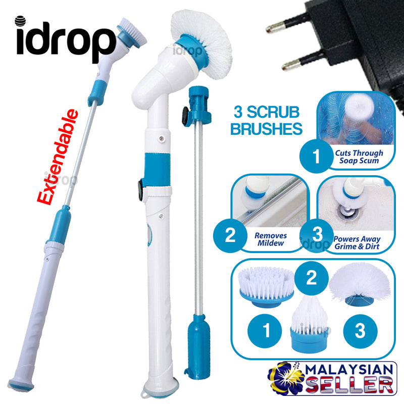 idrop Spinning Multifunctional Cleaning Scrubber Wireless and Rechargeable Brush