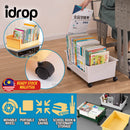 idrop Portable Movable School Book & Bag Storage Box / Kotak Mudah Alih Penyimpanan Buku Sekolah & Beg / 书包书本收纳箱带轮子小号(塑料)
