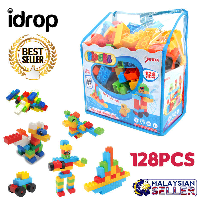 idrop SUNTA BLOCKS [ 128pcs ] Children Toy Building Block