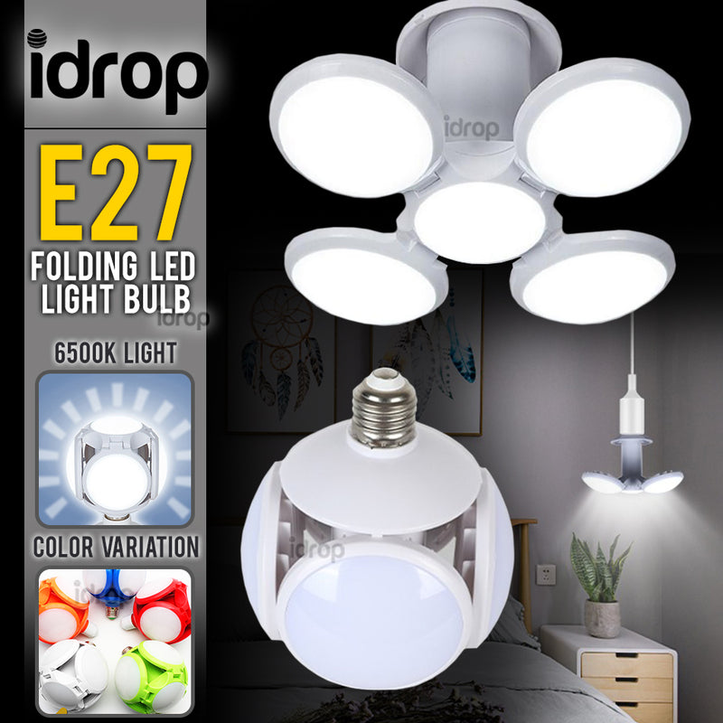 idrop E27 6500K 40W Folding Bright LED Light Football UFO Lightbulb