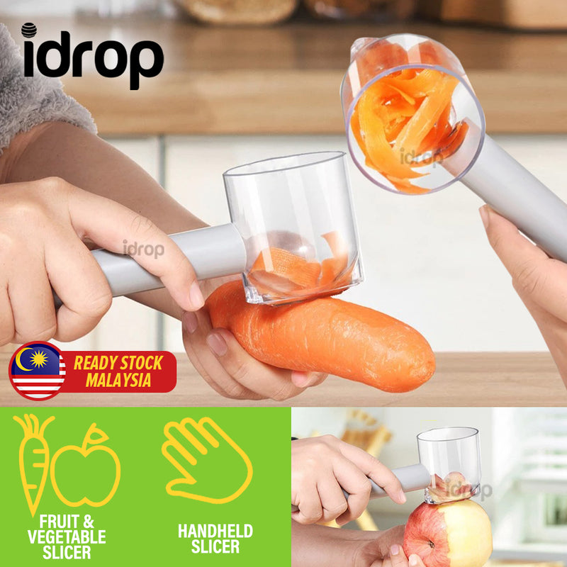 idrop Fruit & Vegetable Peeler with Container / Penghiris dan Pemotong Sayur dan Buah / 带容器的果蔬削皮器