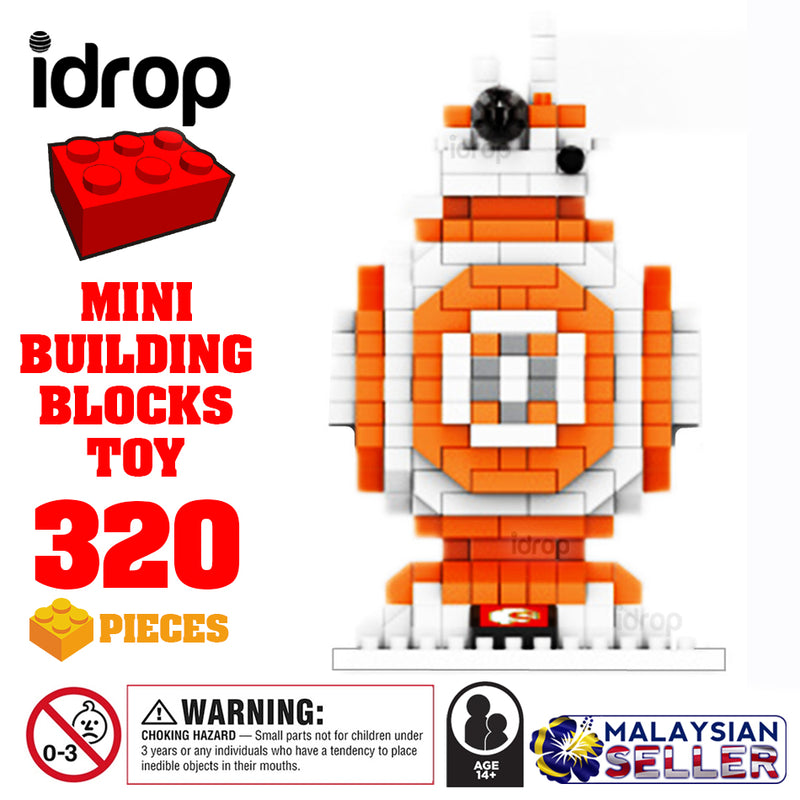idrop [ BB8 Droid ] ( 320 Pcs ) Mini Building Blocks Toy