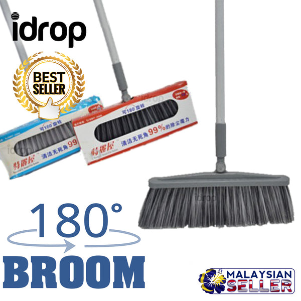 idrop 180 DEGREE Angle Adjustment Broom Sweeper