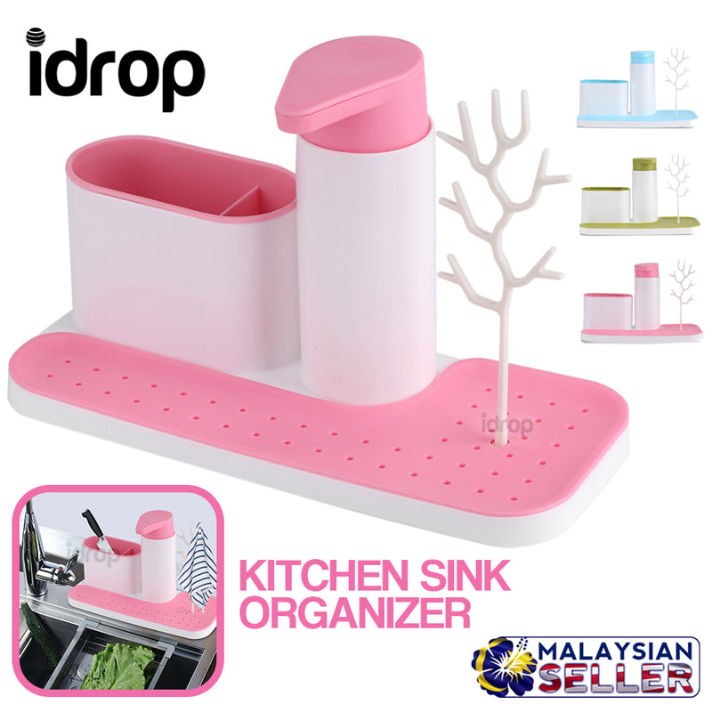 idrop Kitchen Sink Storage Rack Organizer