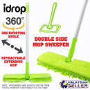 idrop DOUBLE SIDE MOP - 360 Angle Retractable Sweeper