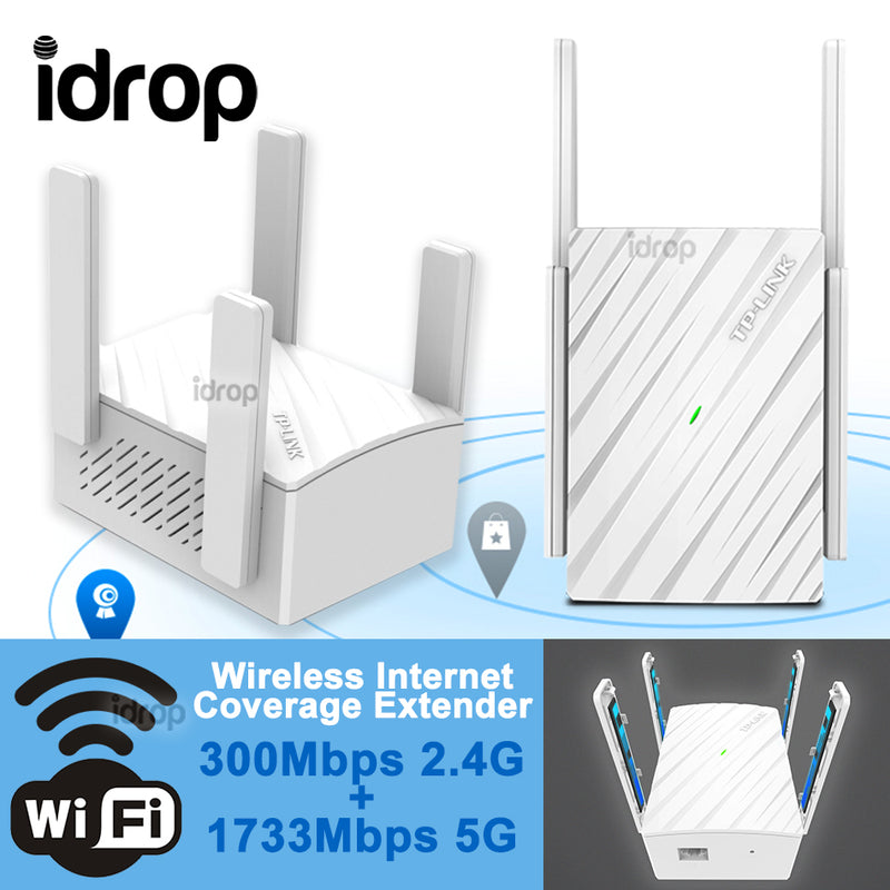 idrop TP-LINK AC2100 Wifi Wireless Coverage Extender 4 Antenna ( 2Ghz & 5Ghz )