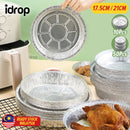 idrop [ 10 / 50pcs ] Air Fryer Tinfoil Aluminum Foil Tray / Alas Makanan Aluminium / 空气炸锅锡纸盘