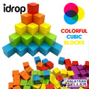idrop Colorful Wooden Cube Toy [ 100pcs ]