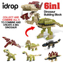 idrop 6in1 Kid's Dinosaur Building Blocks Toy [ 1pc Dinosaur Random ]