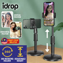 idrop Smartphone Rotating Holder LIVE Recording Adjustable Height Stand