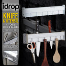 idrop Multipurpose Kitchen Wall Mounted Knife & Utensil Holder Railing