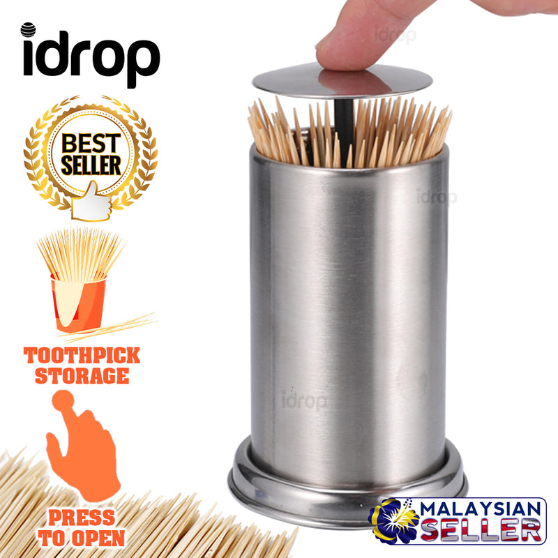 idrop Toothpick Holder Storage Cylinder