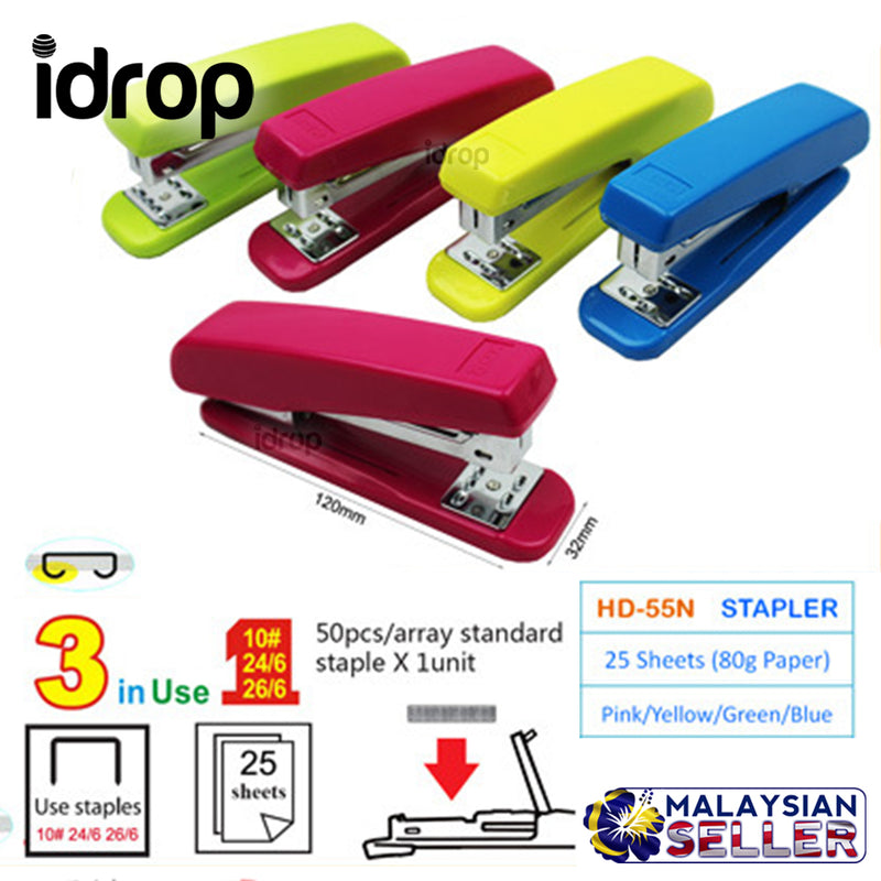 idrop KIDARIO 3IN1 Multifunction Stapler 1pc [ HD-55N ]