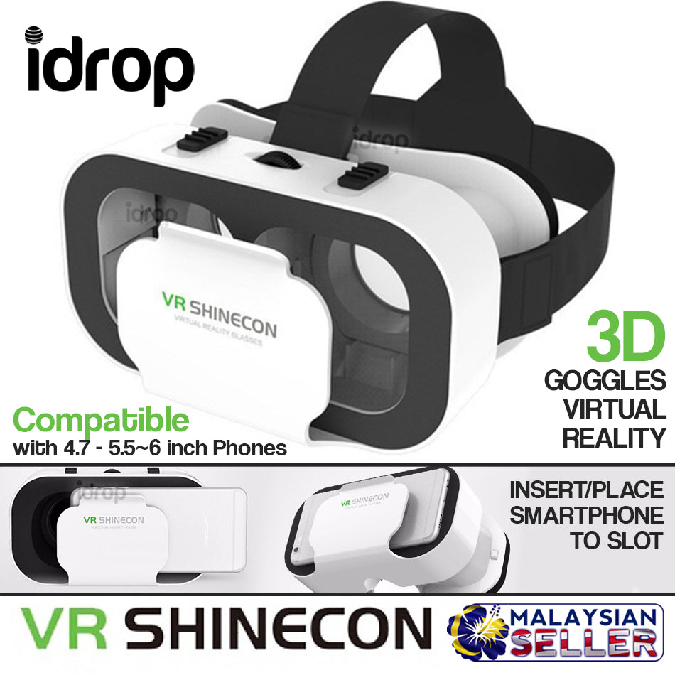 idrop VR SHINECON MINI 5.0 - Virtual Reality 3D Goggle Smartphone Moun