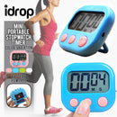 idrop Mini Portable Electronic Digital Stopwatch Timer Reminder / Jam Randik Elektronik