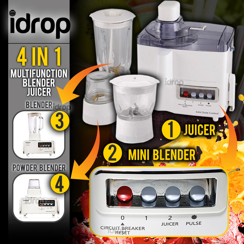 idrop [ 4 IN 1 ] Multi-Functional Blender & Juice Extractor Machine