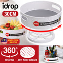 idrop [ 30cm ] 360 Degree Rotating Anti Skid Kitchen Storage Tray