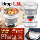 idrop 1.5L Compact Folding Multifunctional Travel Portable Electric Cooker