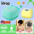 idrop 80ml Bathing Shower Body Scrubber & Soap Shampoo Dispenser Brush