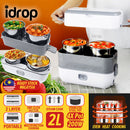 idrop  [ 2 LAYER ] [ 4 Pcs Pot ] [ 2L ] Multifunctional Electric Cooking Steamer Portable Lunch Box