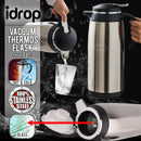 idrop Stainless Steel Heat Preservation Glass Liner Vacuum Thermos Flask (1L, 1.3L, 1.9L)