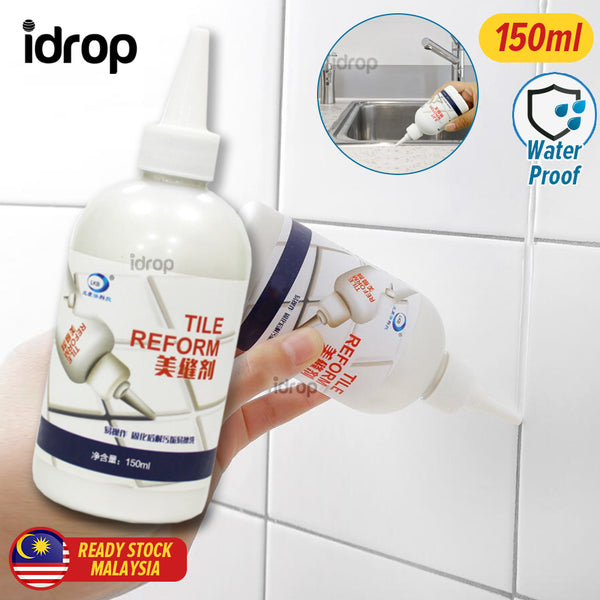 idrop [ 150ml ] TILE REFORM Waterproof Tile Filler seam agent - Gap filler sealer repair glue / Pengisi Jubin Kalis Air / 瓷砖美缝剂胶补地砖缝隙