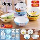 idrop [ 15CM / 1 PC ] Children Ceramic Food Bowl Tableware Set / Set Mangkuk Makan Seramik Kanak-Kanak / 陶瓷碗 6^陶瓷碗浮雕手绘-