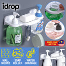 idrop Wall Mounted Shampoo Soap Bottle and Hand Soap Holder