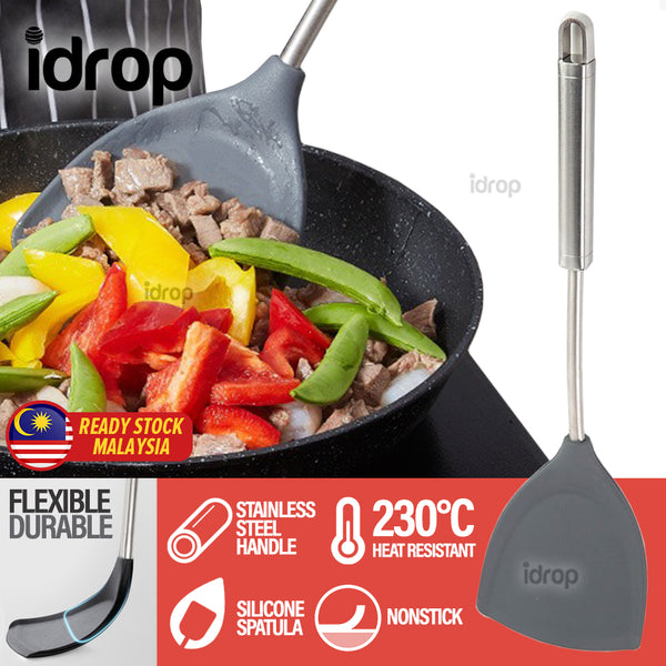 idrop 230°C Degree Heat Resistant Kitchen Cooking Non Stick Silicone Spatula