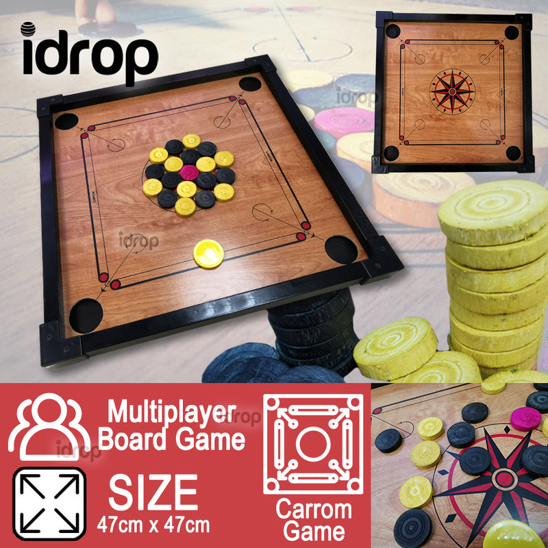 idrop Junior Carrom & Draught Checker Play Board