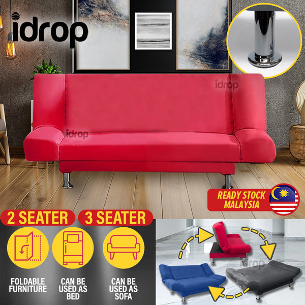 idrop 2 IN 1 Foldable Sofa Chair Bed Seater [ 2 SEATER / 3 SEATER ] / Kerusi Katil 2IN1 Mudah Lipat / 2合1折叠沙发椅床座