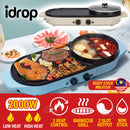 idrop [ 2 IN 1 ] Electric Barbecue Cooking BBQ Grill & Hotpot Shabu-Shabu