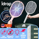 idrop Electric Rechargeable Mosquito Swatter Killer 2W 3000V 220V / Raket Pembunuh Nyamuk / 电动可充电灭蚊器