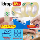 idrop Selotape Transparent Tape / Pita Lekat Lutsinar / 透明胶带 [ 1.2cm X 25 yard ]
