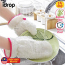 idrop Bamboo Fiber Waterproof Dishwashing Gloves Kitchen Oil Cleaning Glovet [ 1pc ] / Sarung Tangan Pencuci Pinggan Kalis Air Diperbuat Dari Buluh / 竹纤维防水洗碗手套厨房油清洁手套 [ 1 件 ]